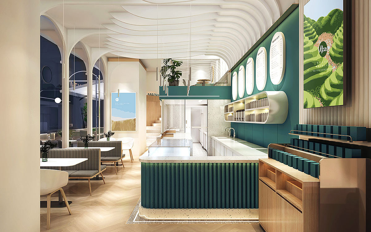 漫城轻食餐厅 品牌设计 空间设计