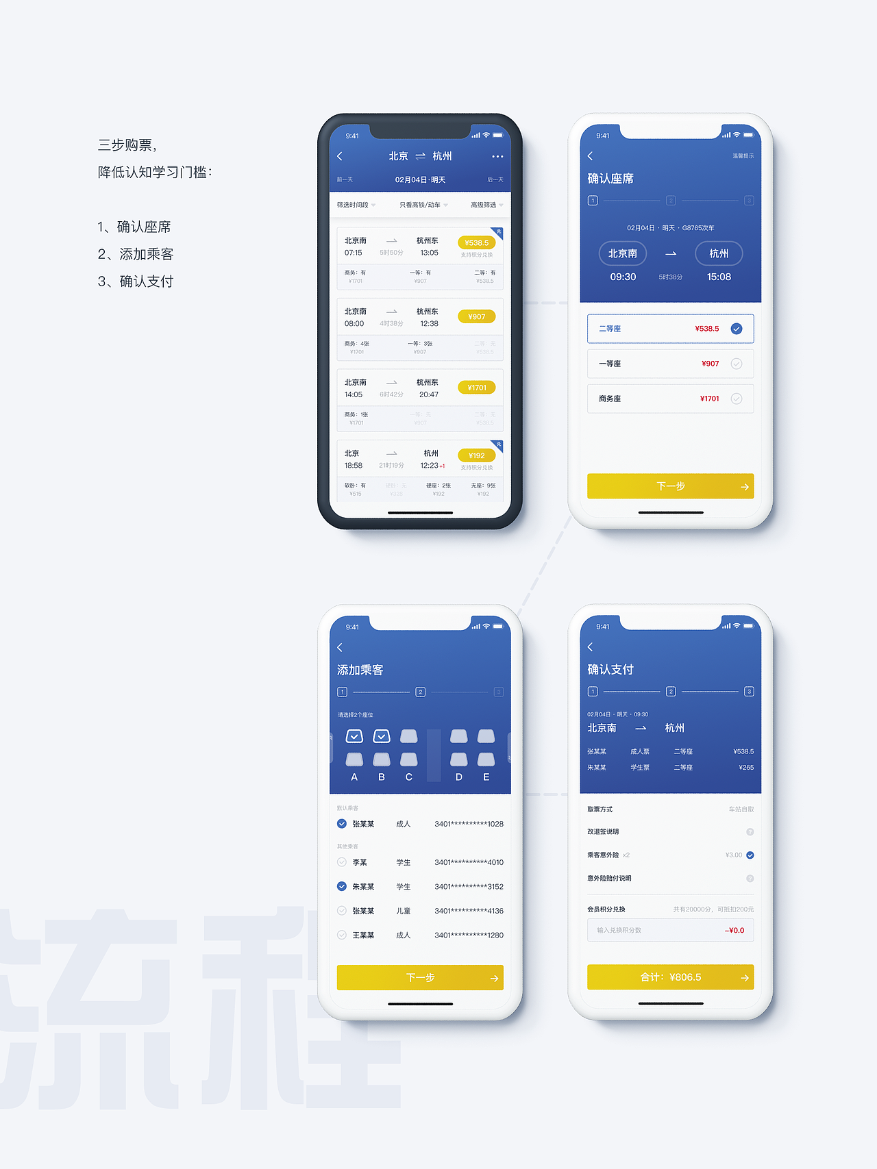 12306实用型改版（图ZMTQ0MTIzODgw） - APP界面 - 站酷设计师夕颜papa原创素材 - 站酷ZCOOL