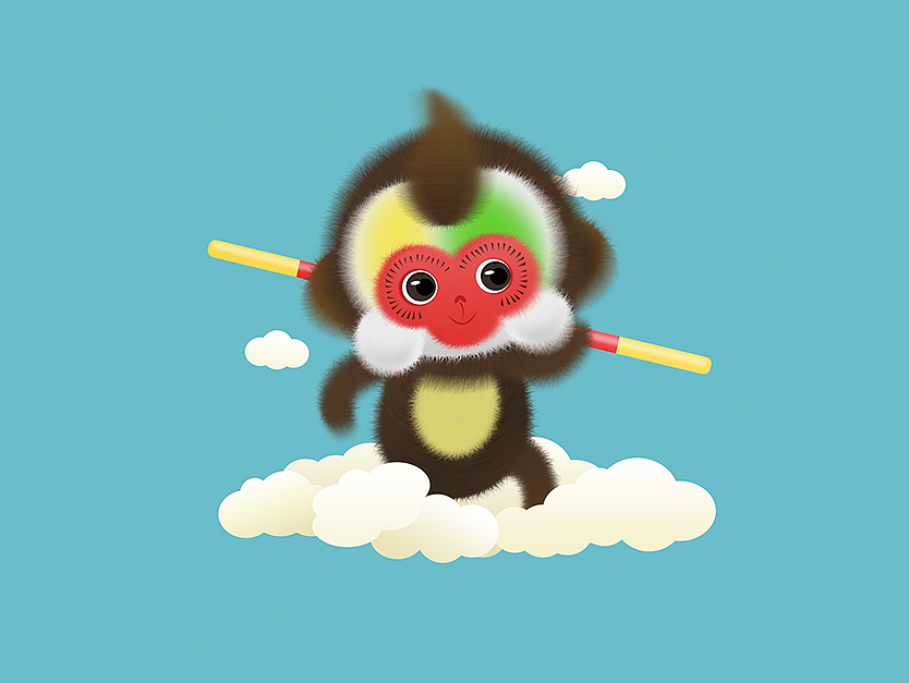 临摹的作品猴赛雷