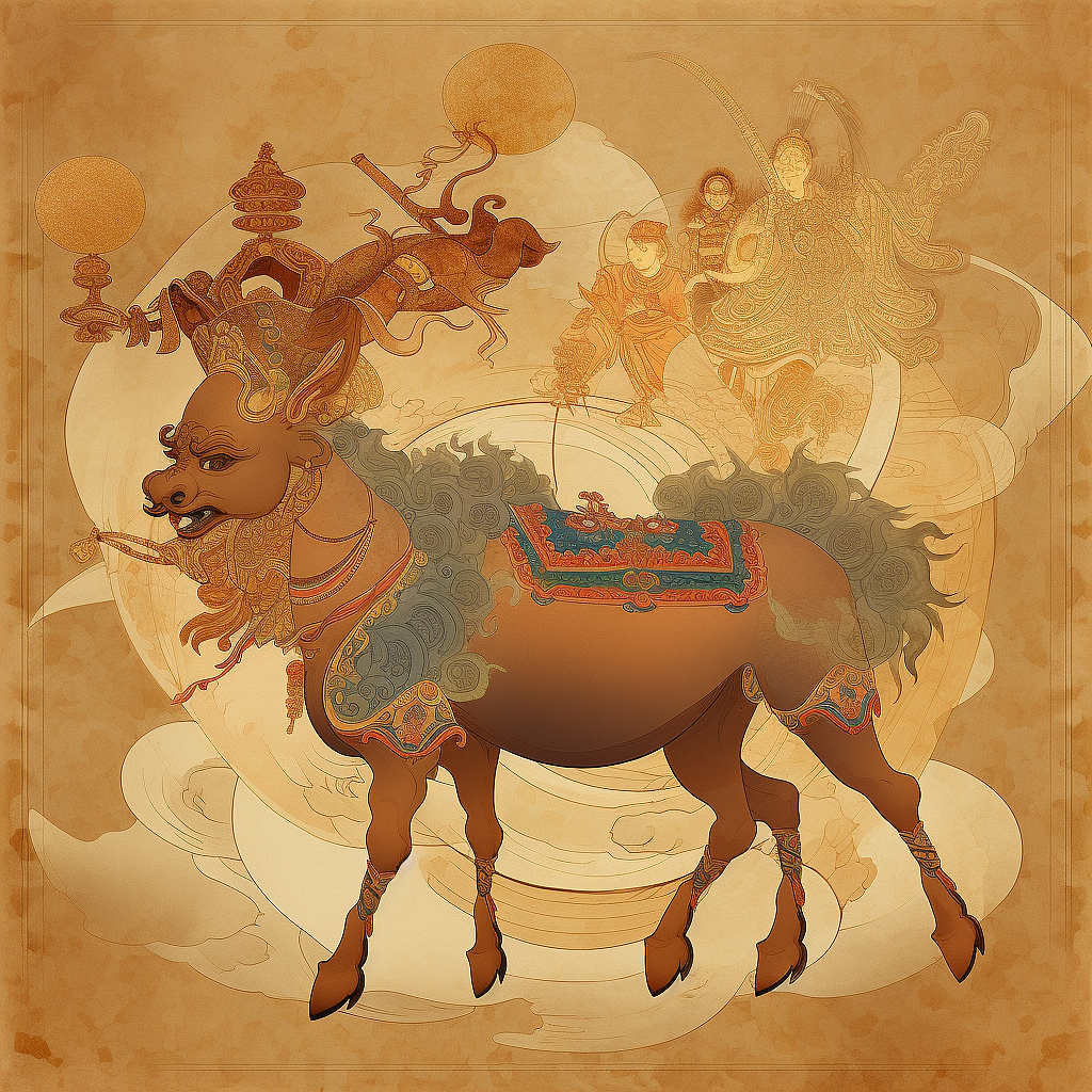 敦煌回忆录X异兽录（图ZMzM5NjAyMzAw） - 绘画 - 站酷设计师了不起的宋仲基原创素材 - 站酷ZCOOL