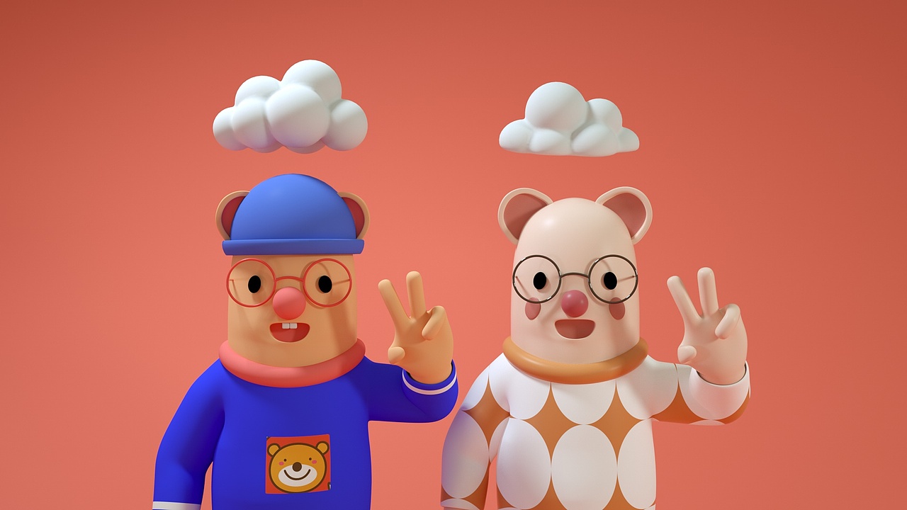 波点熊&嘟嘟熊Ip原创设计（图ZMTc0NzI2NjQ0） - IP形象 - 站酷设计师美域盛华原创素材 - 站酷ZCOOL