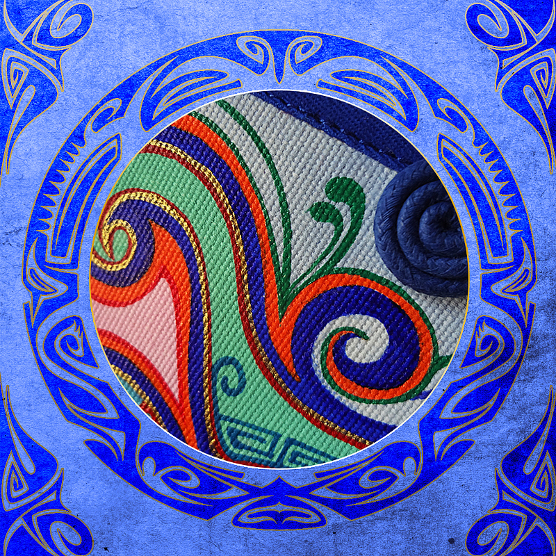 叁公馆2014·精工手绘帆布钱包·醉景泰之福气盈门