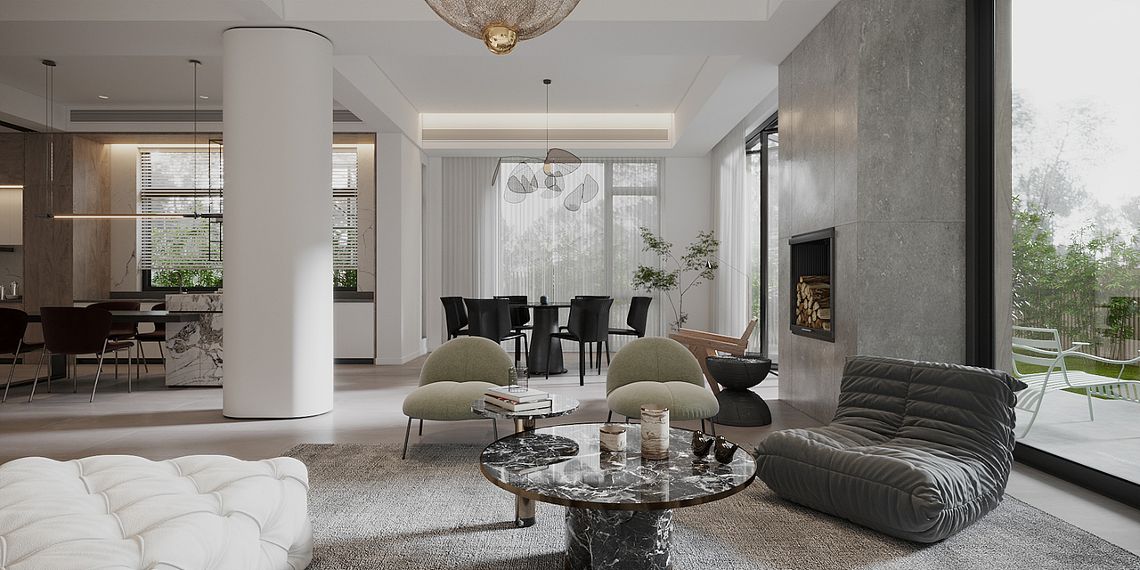 Sunshine Flower City ( 400平 别墅)修（图ZMjM4MzYwMTA4） - 家装设计 - 站酷设计师邵延凤室内设计师原创素材 - 站酷ZCOOL