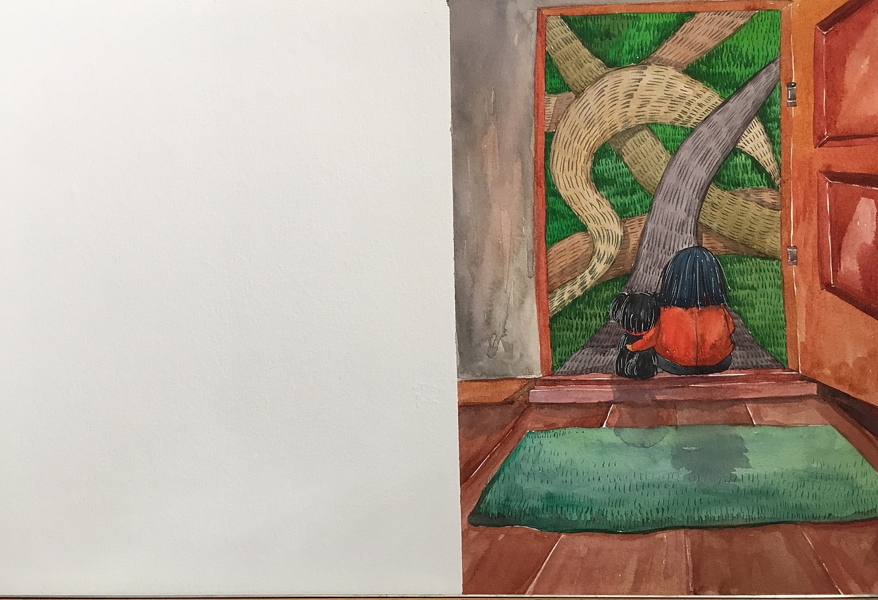 月亮親親（圖ZNjQ4MzU5ODA=） - 兒童插畫 - 站酷設計師屁簾子原創(chuàng)素材 - 站酷ZCOOL