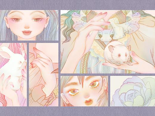 生肖少女 / 十二生肖插画