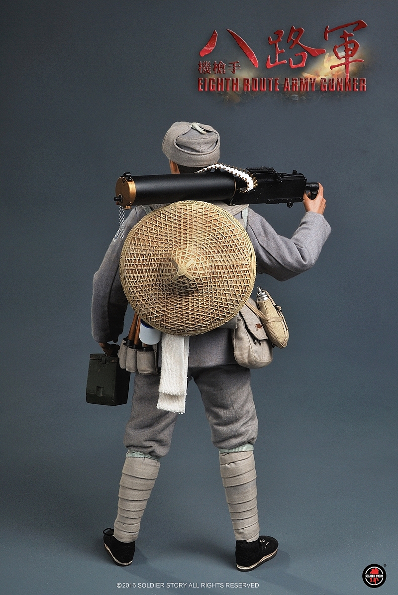 soldierstory新品:1/6 wwii - 八路军机枪手|手工艺|手办/模玩