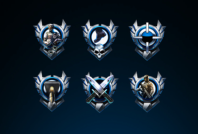 一套cf的小icon,也是让自己摸到一点点制作金属质感的皮毛