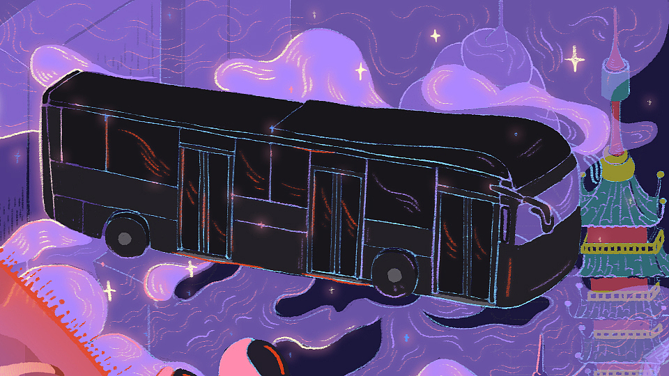 BYD#e域世界，巴士载梦#（图ZMTkzMzU2MDIw） - 商业插画 - 站酷设计师大之無原创素材 - 站酷ZCOOL