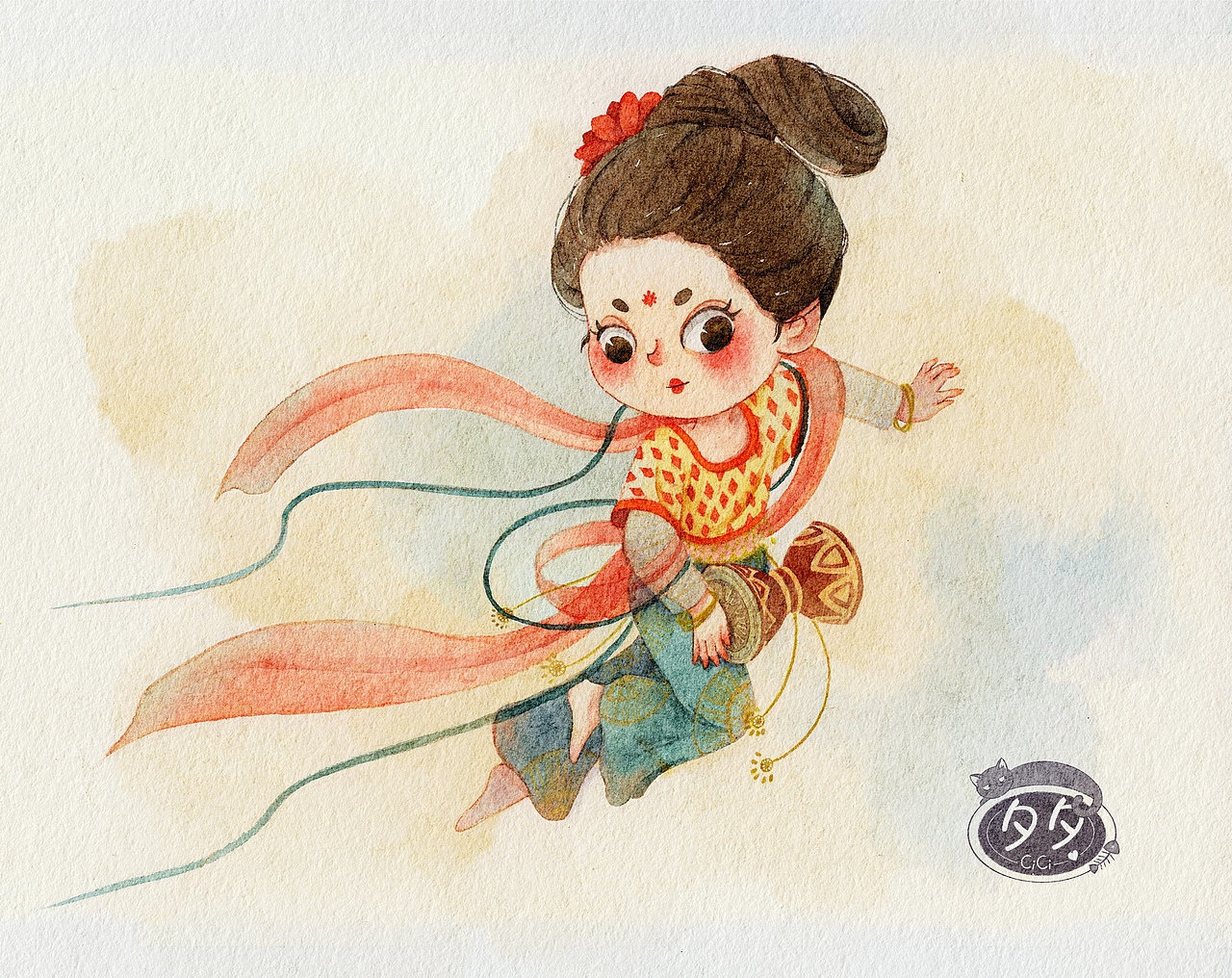 乐伎娃娃（图ZMjgyMzMyNzYw） - 创作习作 - 站酷设计师夏小夕夕夕原创素材 - 站酷ZCOOL