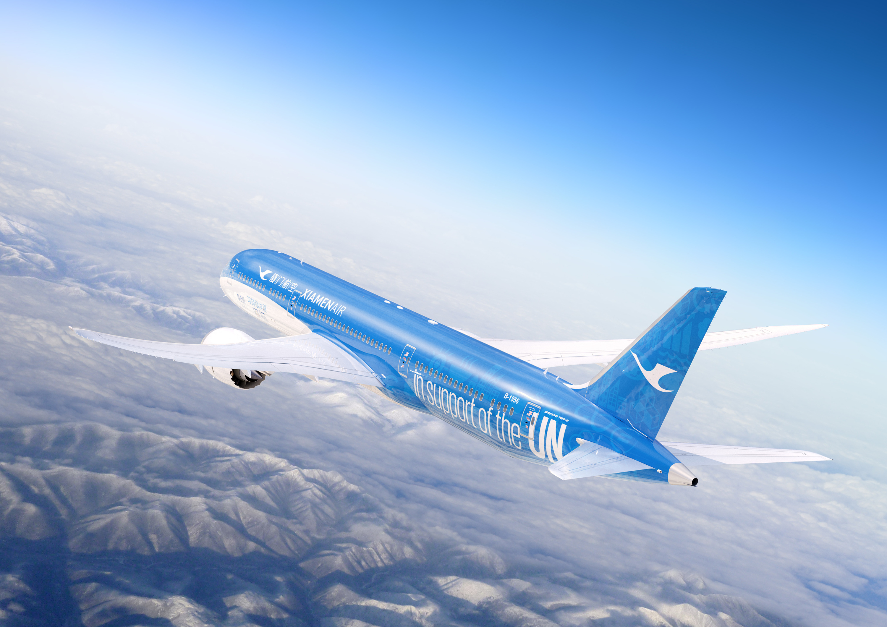 联合国飞机涂装设计(联合梦想号)|平面|其他平面|许家大少爷_原创作品