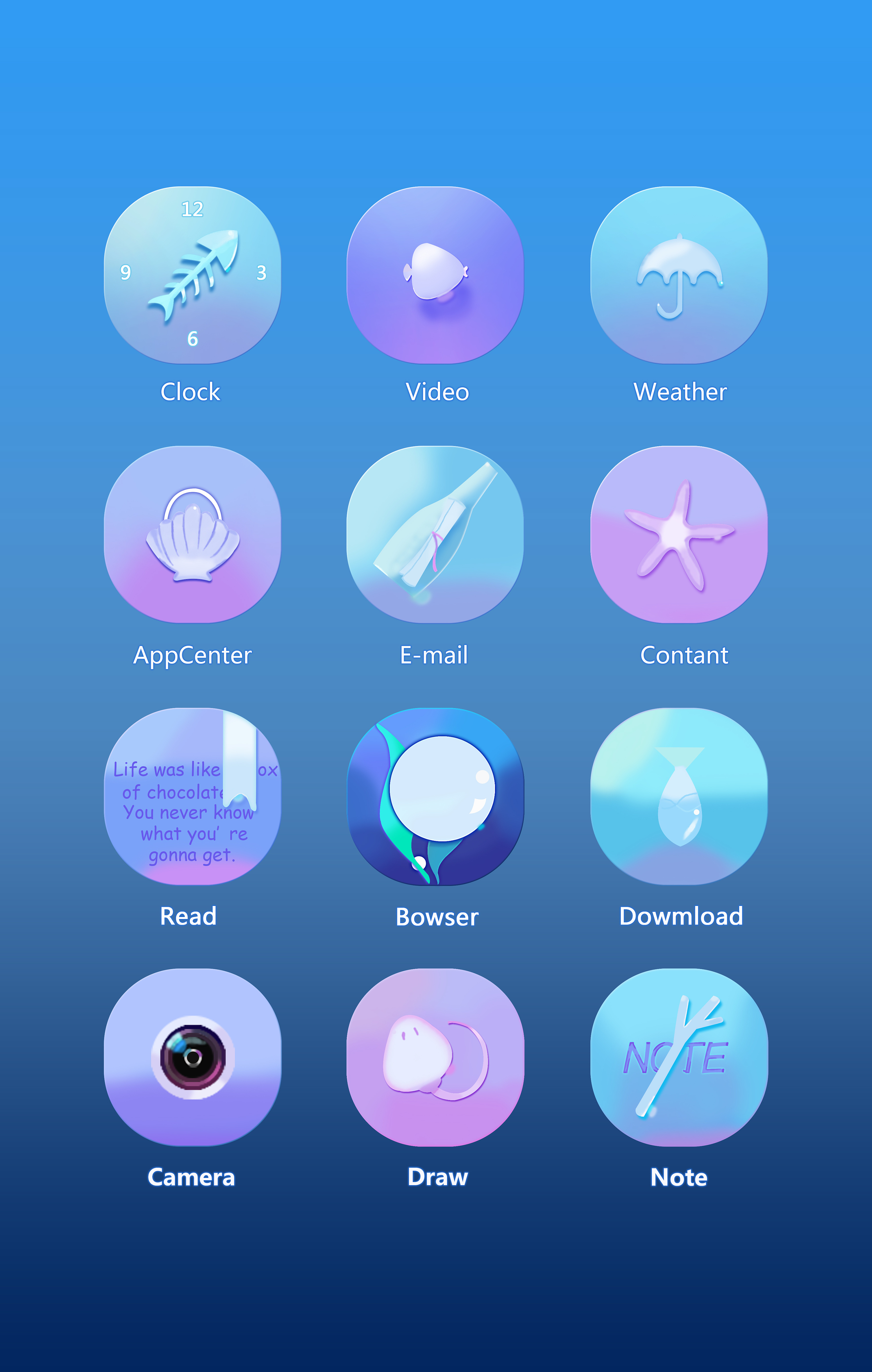 手绘app图标|ui|图标|小小槟smile - 原创作品 - 站酷 (zcool)