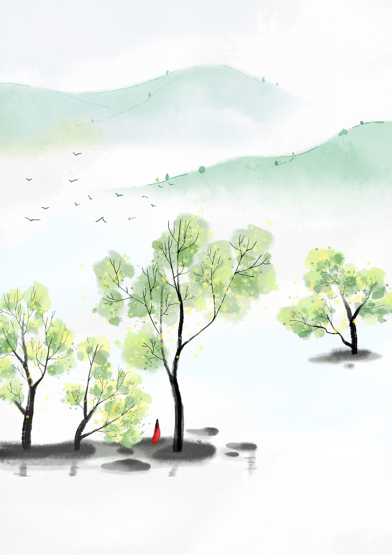 古风小场景（图ZMjEzMjE0MjU2） - 商业插画 - 站酷设计师阿哲AZ原创素材 - 站酷ZCOOL