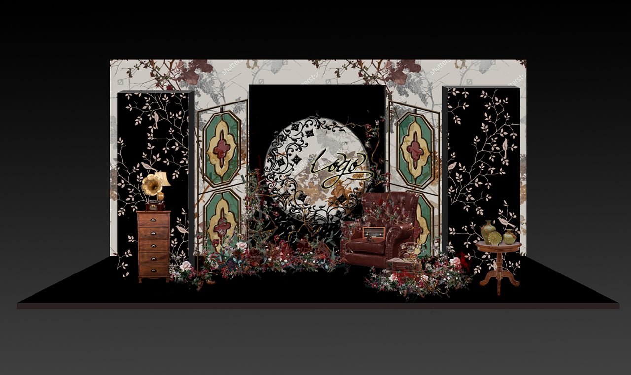 婚礼效果图（图ZMjYyNjM5NTYw） - 展陈设计 - 站酷设计师丹是彤原创素材 - 站酷ZCOOL