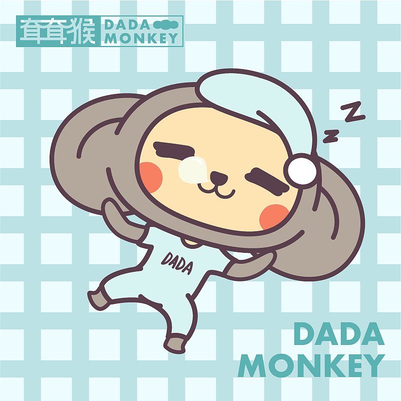 耷耷猴DADA MONKEY（图ZMTY4Mjg1NDI4） - 网络表情 - 站酷设计师老狼老狼老狼原创素材 - 站酷ZCOOL