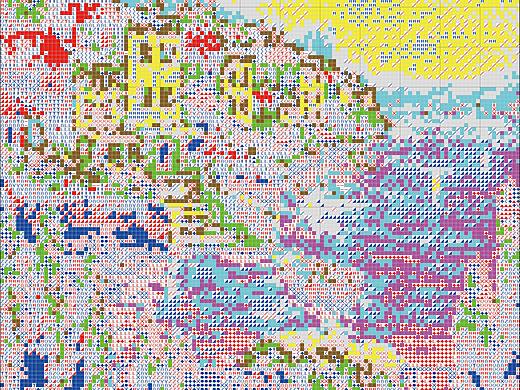11CT-NCKS081B-1-湖光山色B款-38x48cm-十字绣设计图纸