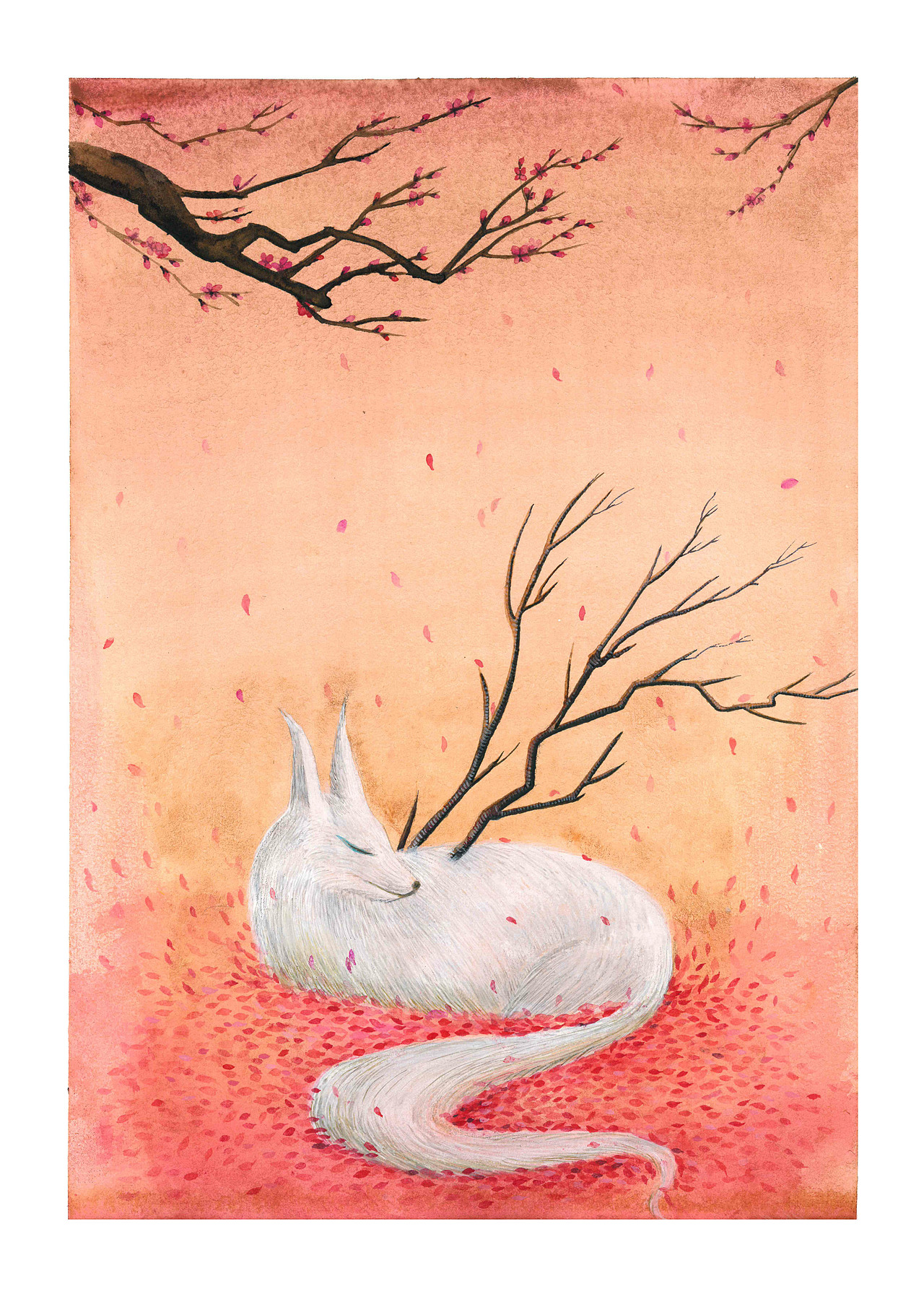 《山海经》插画设计(水彩)