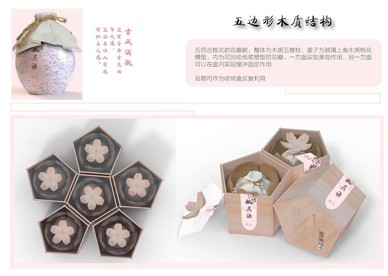 桃花酒包装设计（图ZMjk0MzA0MjA4） - 包装 - 站酷设计师十姑娘原创素材 - 站酷ZCOOL