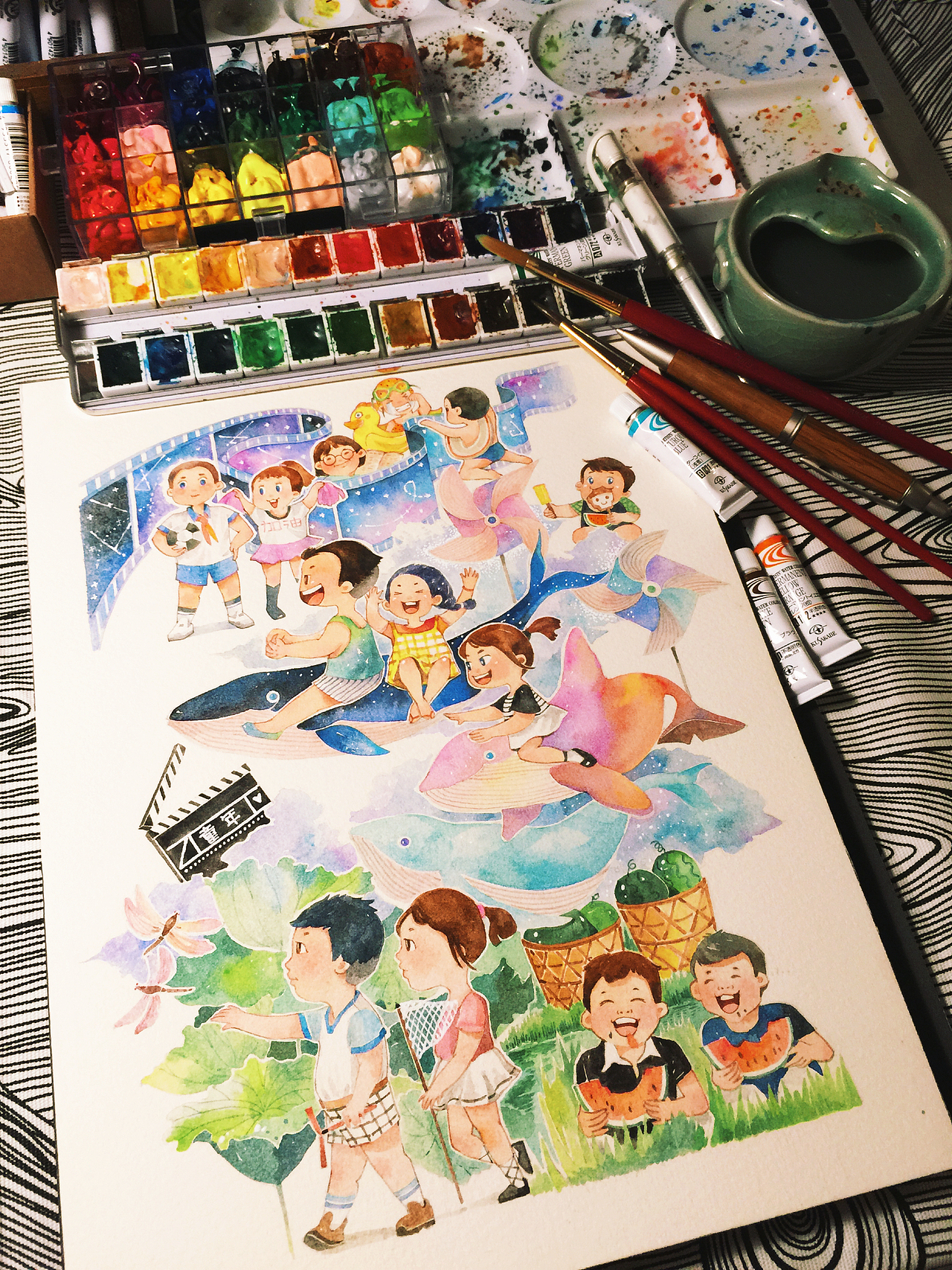 最近的一些水彩作品（图ZNTY0MDE3MTY=） - 绘画 - 站酷设计师金鱼酱JINYU原创素材 - 站酷ZCOOL