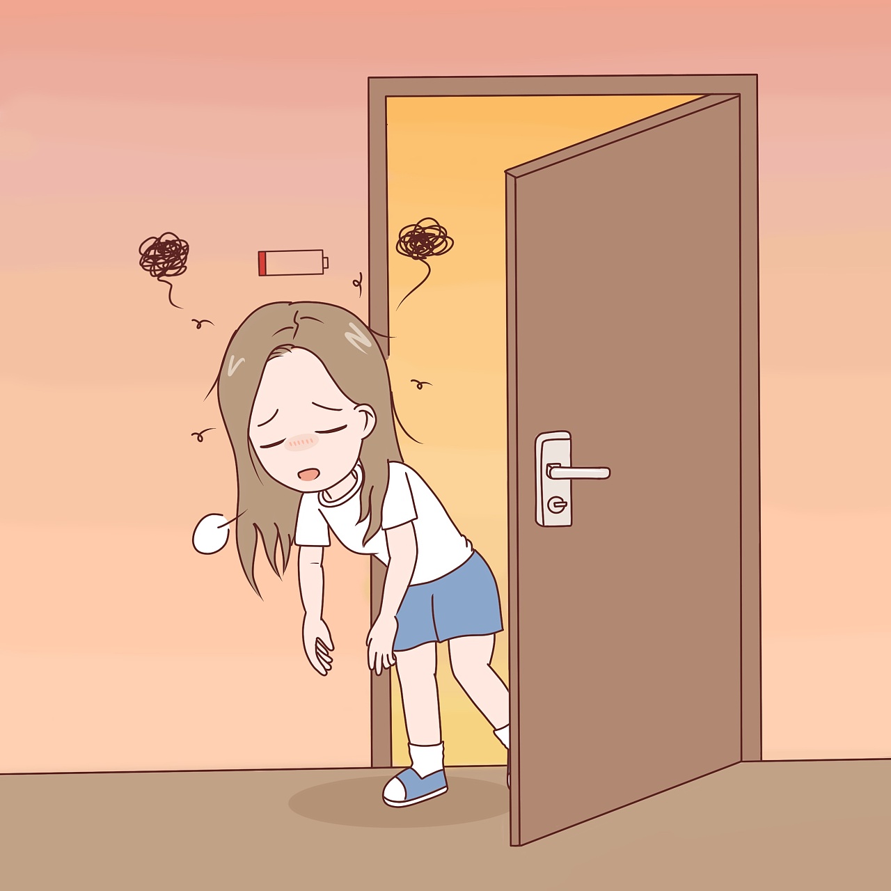 懒二代美伢 | 我需要充电|动漫|短篇/格漫|美伢姐姐 - 原创作品