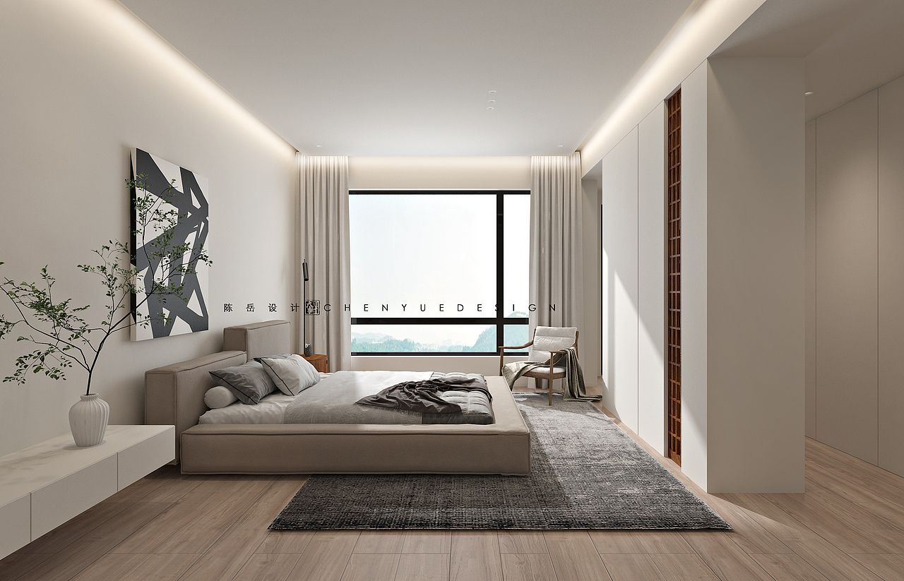 陈岳作品 | 龙湖樊城 自然简约（图ZMjkyMzUyOTAw） - 家装设计 - 站酷设计师ATDESIGN陈岳原创素材 - 站酷ZCOOL