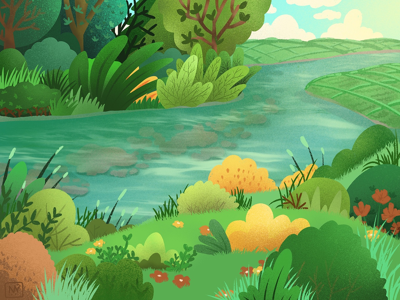 儿童教材插画插图