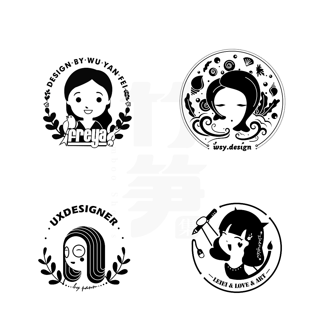竹笋集60 图形LOGO