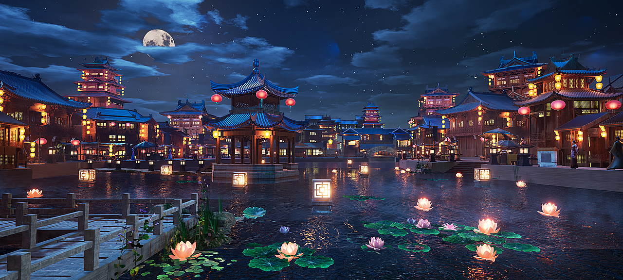 虚幻4_UE4【古风小场景】