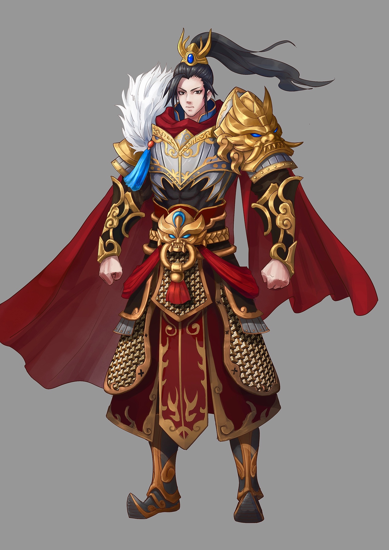 男中甲|插画|游戏原画|有点奇怪的cc_原创作品-站酷zcool