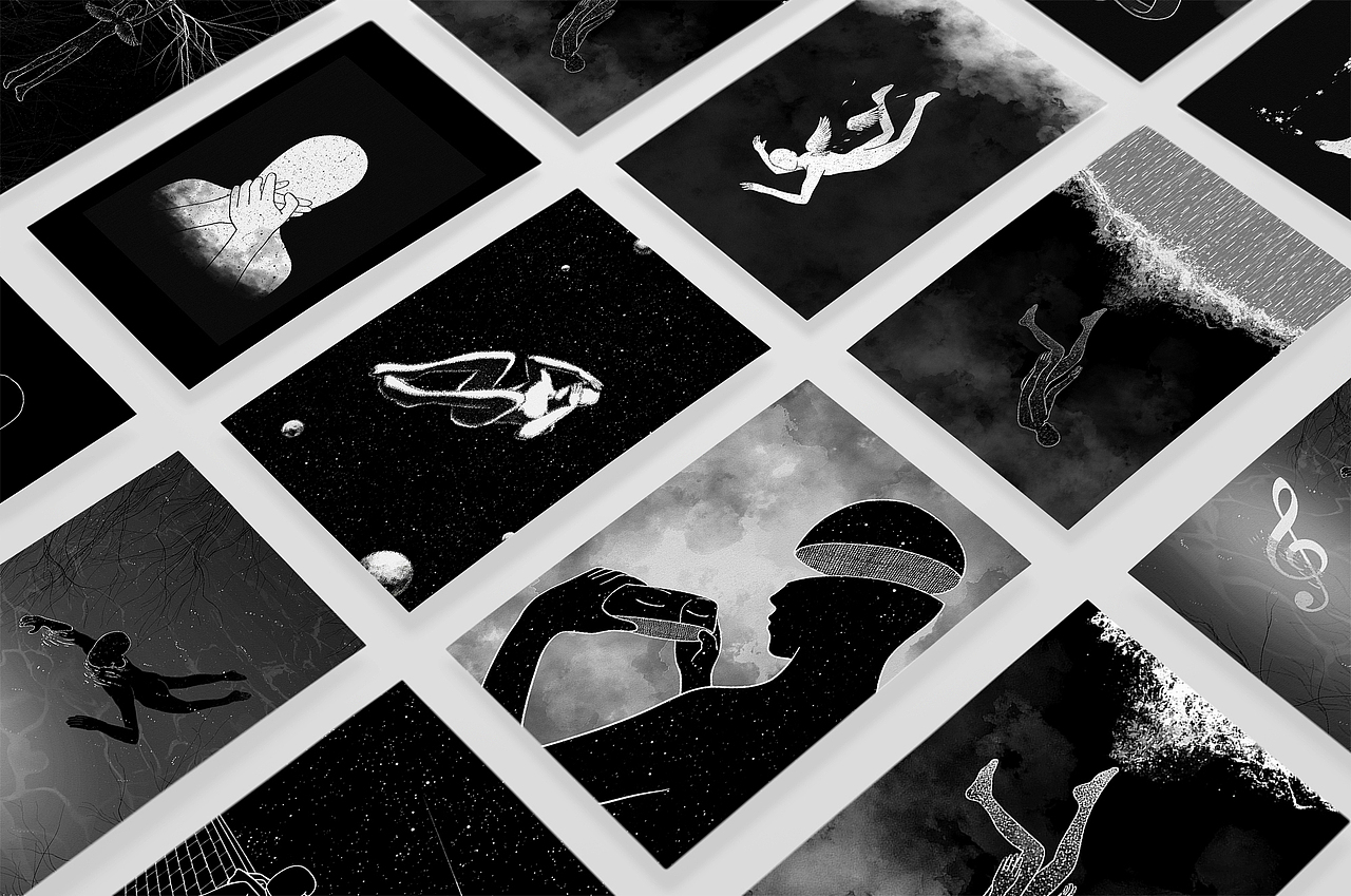 每日一画 Day821~826 所有言语不能说的（图ZMTUyOTg1NjAw） - 创作习作 - 站酷设计师愚木混株Hello原创素材 - 站酷ZCOOL