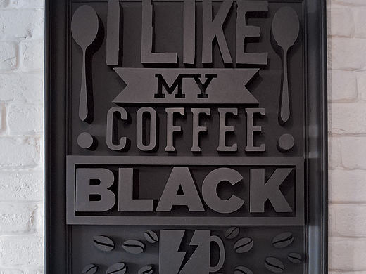 I LIKE MY COFFEE BLACK