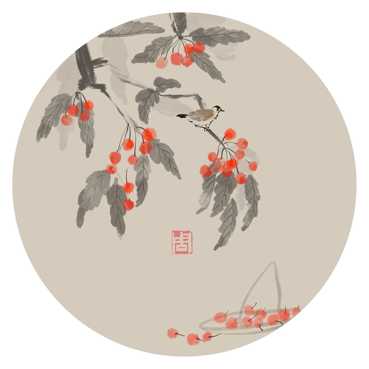 插画国风（图ZMTUyOTA4NTAw） - 艺术插画 - 站酷设计师西瓜可乐冰淇淋原创素材 - 站酷ZCOOL