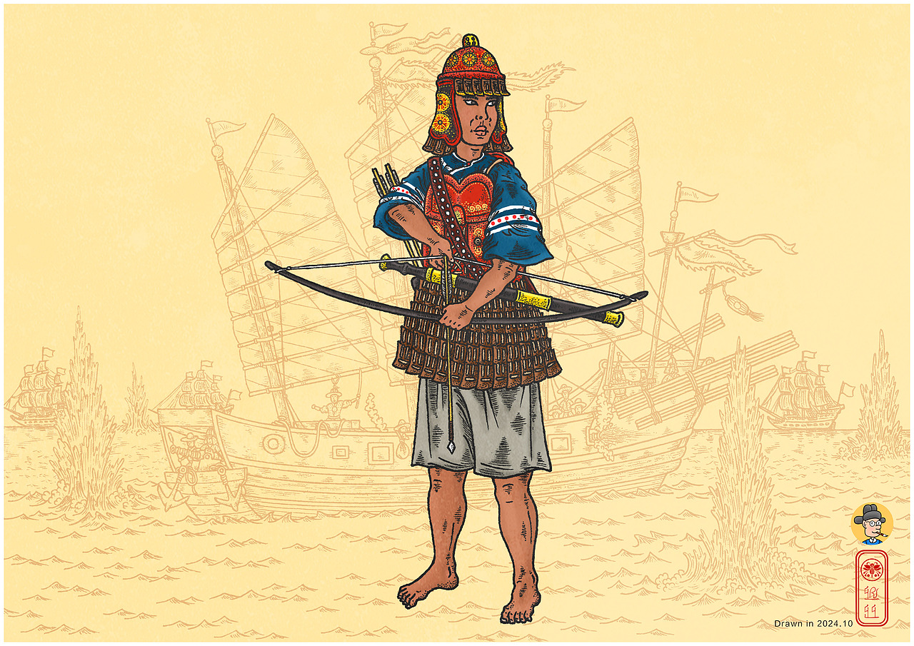 甲胄绘本图鉴——东亚小众甲胄（图ZMzgwOTM0ODM2） - 创作习作 - 站酷设计师疣猪米亚原创素材 - 站酷ZCOOL