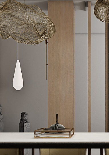 当极简空间融入中式元素 | 骆宏利（图ZMTkyNTY1NDQw） - 家装设计 - 站酷设计师骆宏利原创素材 - 站酷ZCOOL