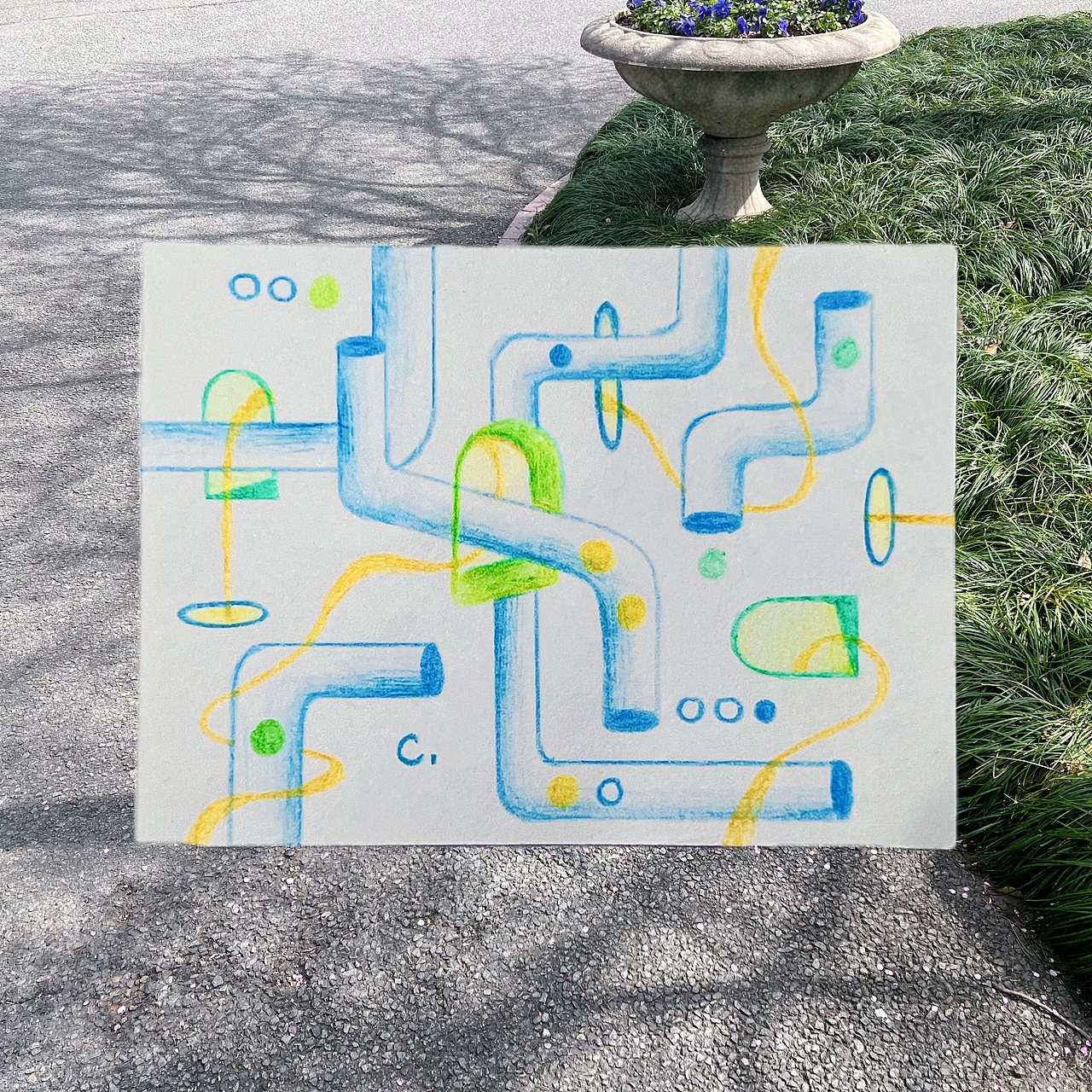 彩铅手绘 | 在春天寻找星星和花