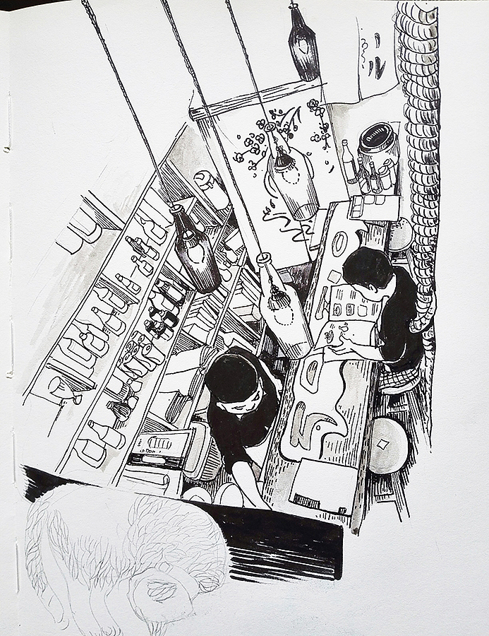 黑白插画（图ZODk4MTQ4ODQ=） - 艺术插画 - 站酷设计师牛牛飞上天原创素材 - 站酷ZCOOL
