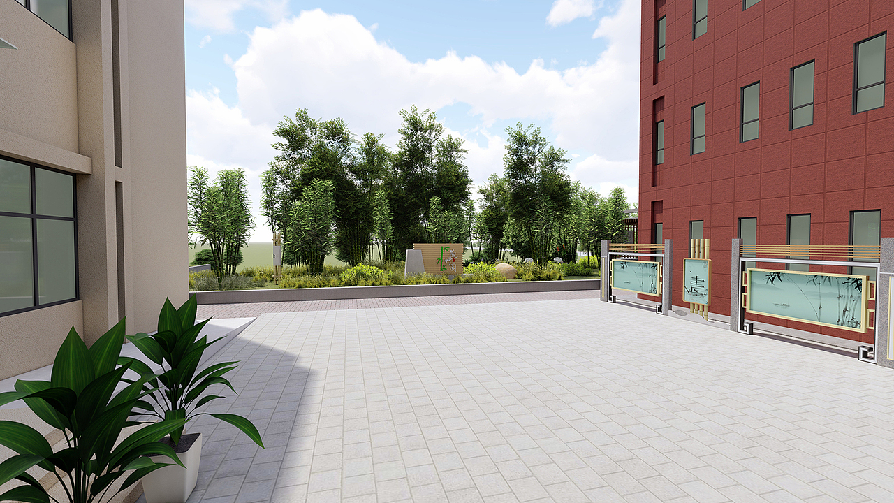 竹韵校园文化（图ZMjIwMjA4MTky） - 景观设计 - 站酷设计师森美文化设计原创素材 - 站酷ZCOOL