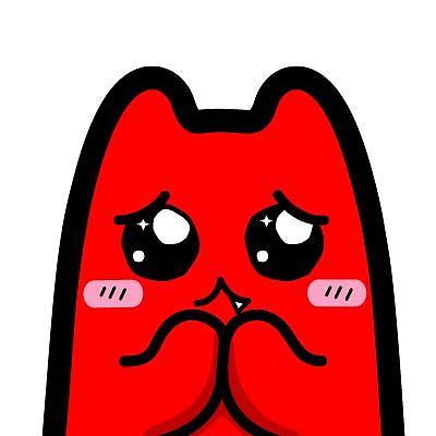 e35【魔鬼猫表情-卖萌】#半身 乞求 脸红 捂嘴 泪汪汪 ip 动漫 魔性