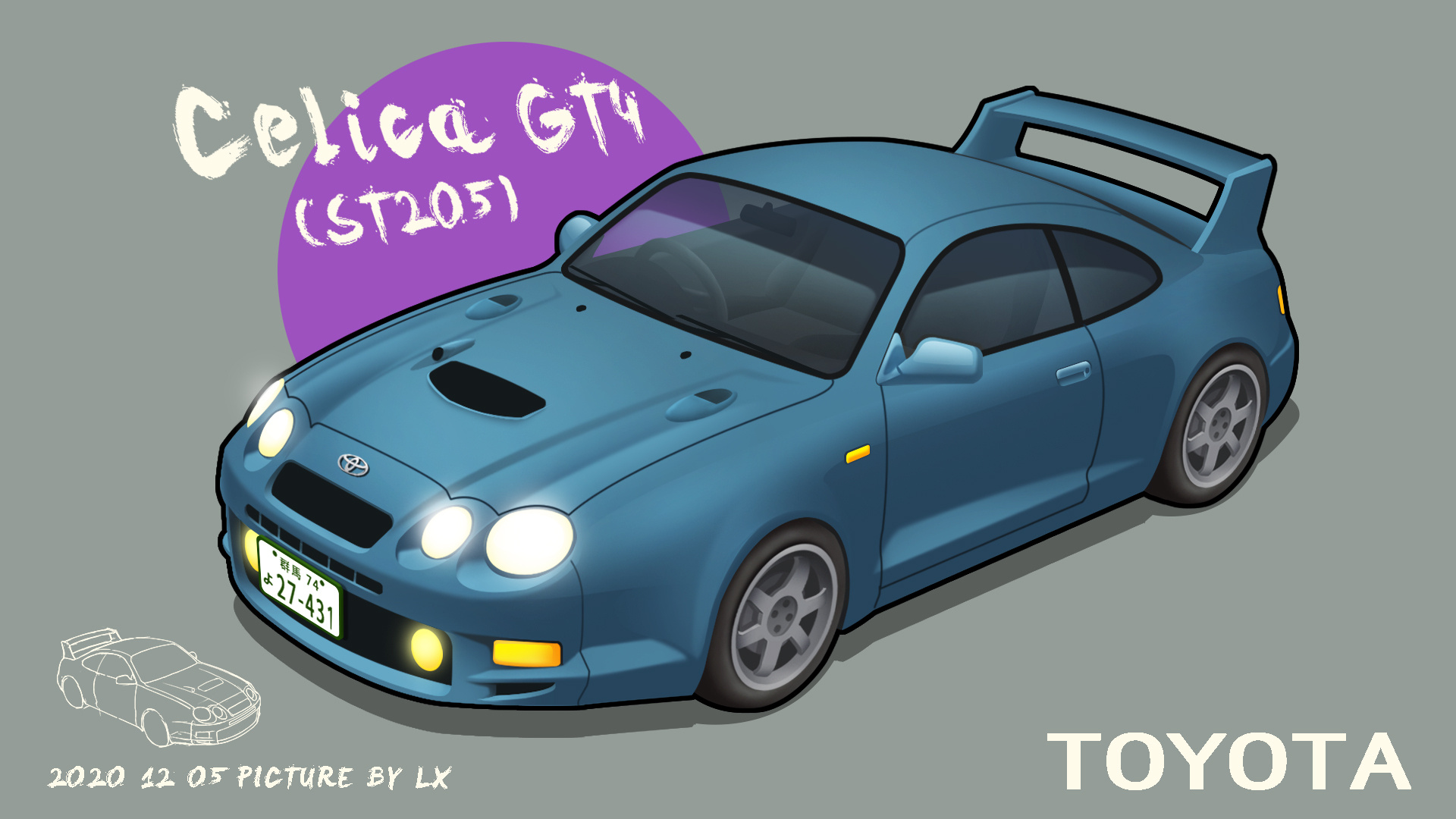 御木学长toyota celica gt4(st205)