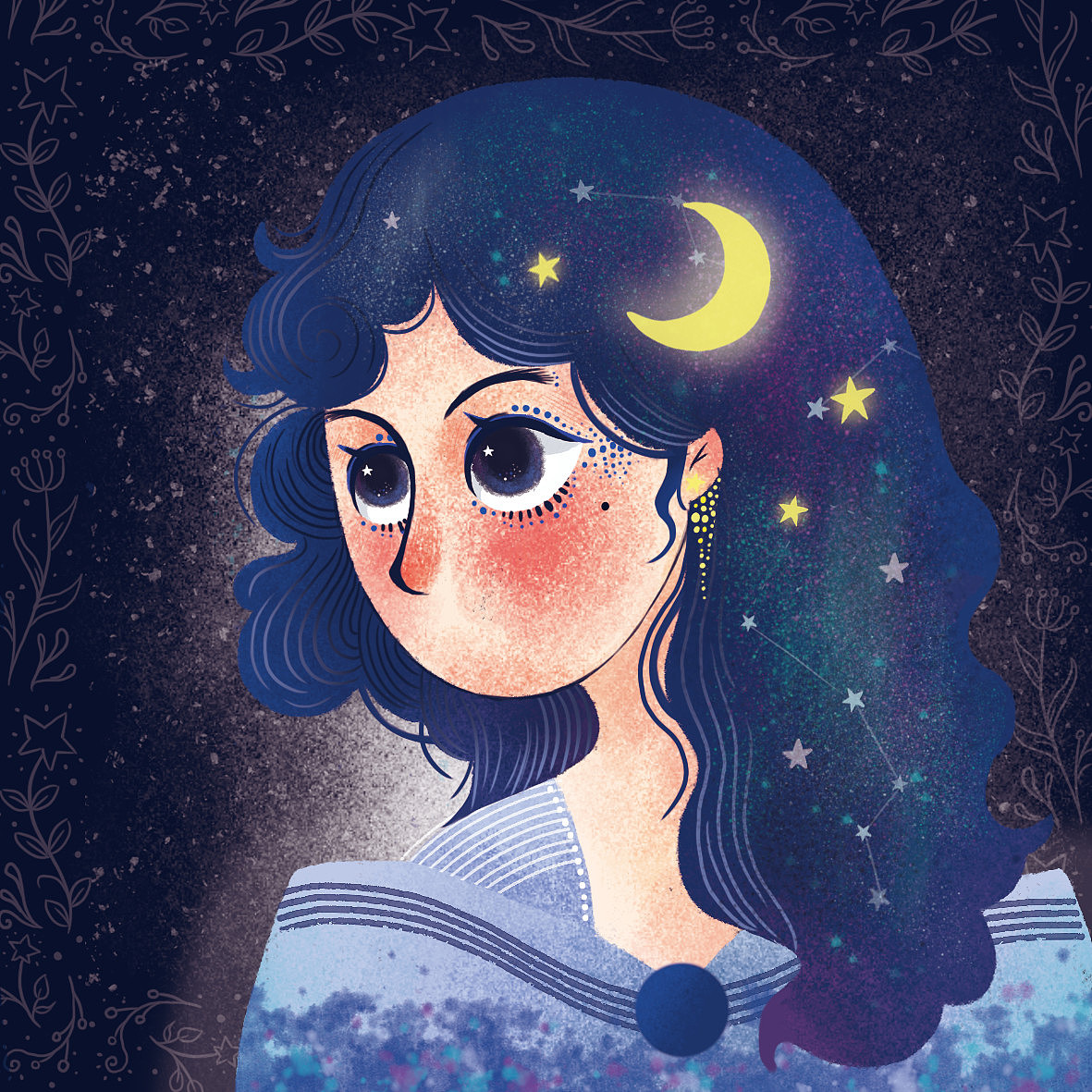 插画习作——可爱的女孩子们