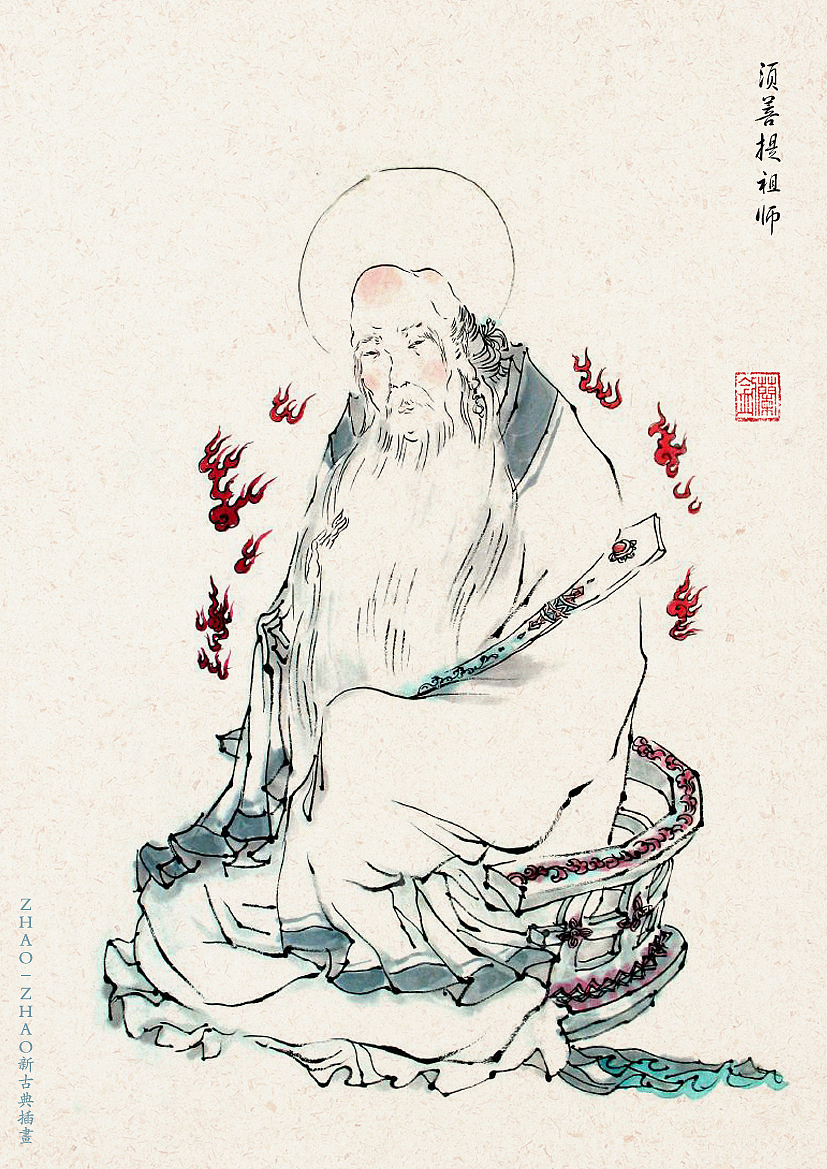 西游记X水墨：仙佛（图ZMTAwNjg5NDQ0） - 商业插画 - 站酷设计师朝朝兰原创素材 - 站酷ZCOOL