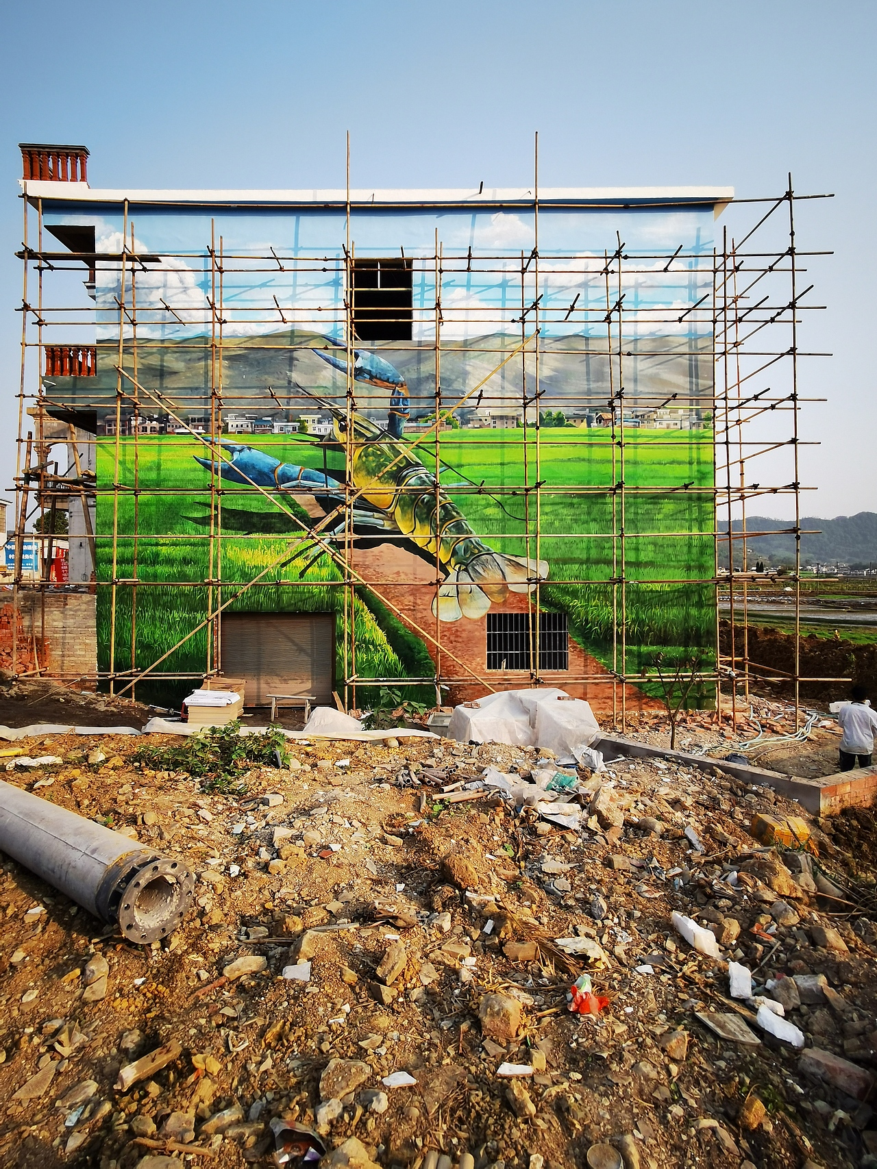 乡村文化墙,农村壁画,农村墙绘