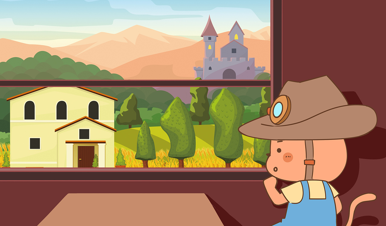 早期的卡通小场景