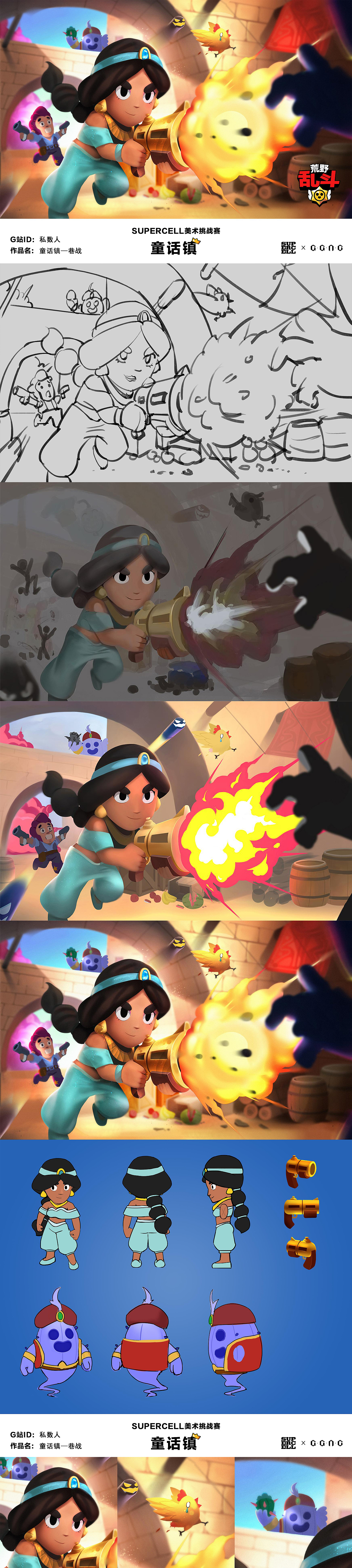 荒野乱斗 同人美宣（图ZMjY4NDI3MDg4） - 游戏原画 - 站酷设计师私数人原创素材 - 站酷ZCOOL