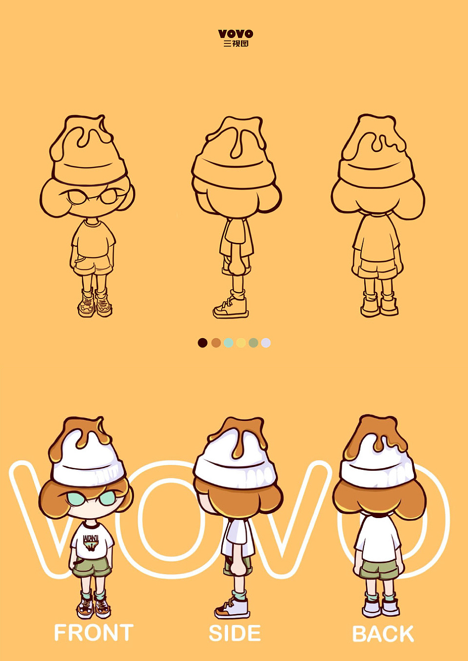 VOVO 滑板品牌IP形象設(shè)計(jì)（圖ZMjI4MTQyMDAw） - 品牌 - 站酷設(shè)計(jì)師KeekeiLee原創(chuàng)素材 - 站酷ZCOOL