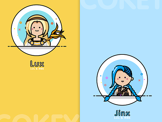 lol MBE 风格人物插画（陆续更新）