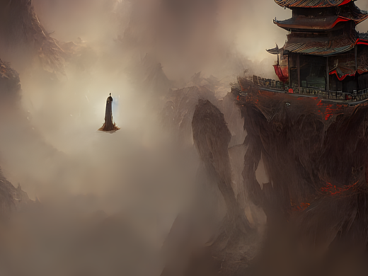 #站酷梦笔#倩女幽魂，幻想艺术，广角，优雅的，Marc S