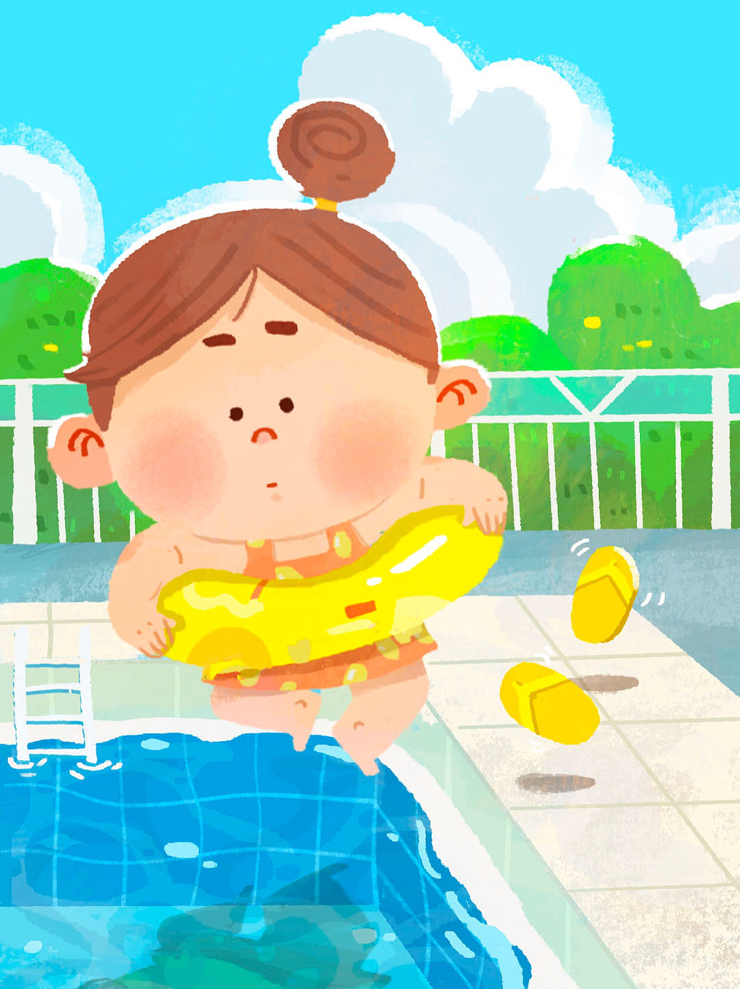 懵懂夏日终章（图ZMzc1NTcyODYw） - 儿童插画 - 站酷设计师bee_bee原创素材 - 站酷ZCOOL