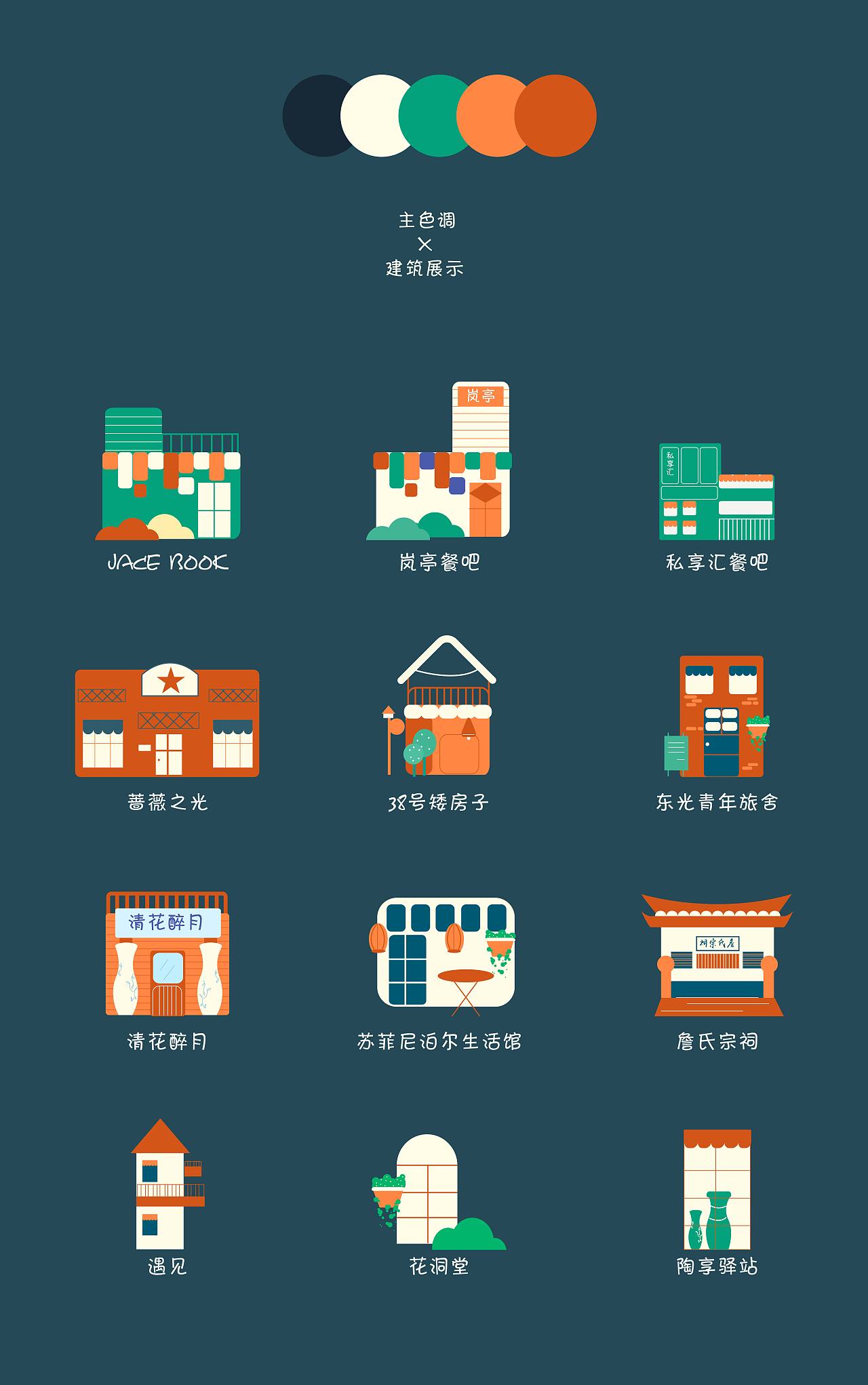 下坝坊之吃喝玩乐插画（图ZMTkwNjkwMzIw） - 创作习作 - 站酷设计师布林黑布林原创素材 - 站酷ZCOOL