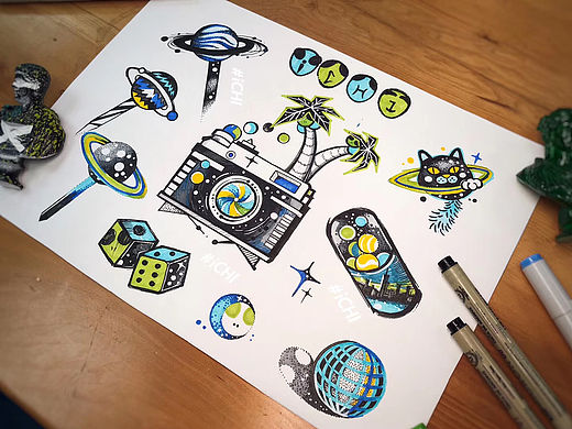 原创插画·喵星人&外星人