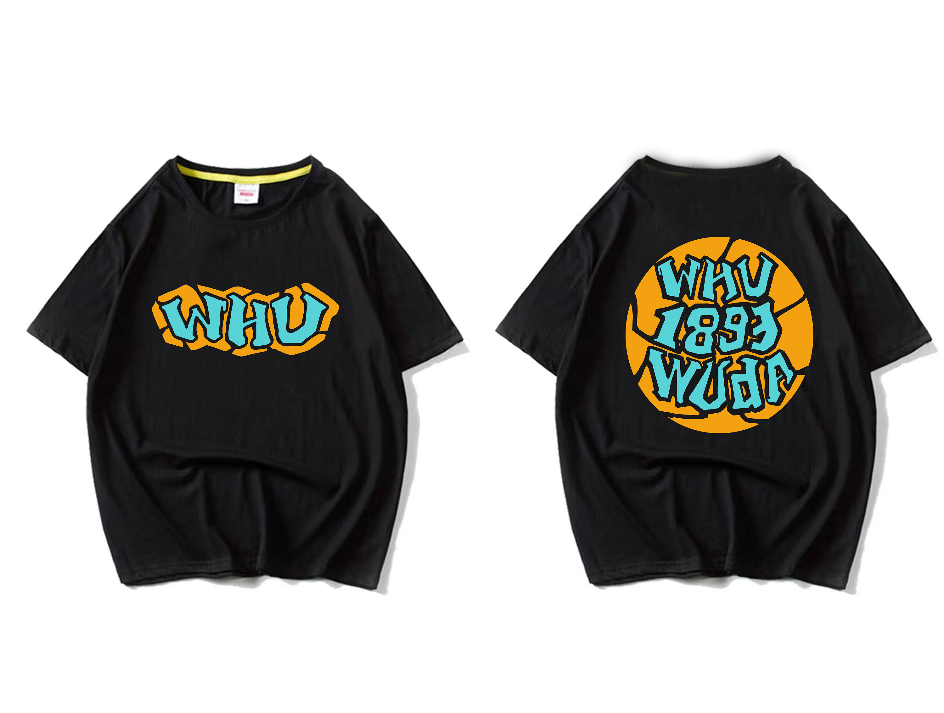武汉大学潮牌街头风短袖设计|服装|休闲/流行服饰|吾道工作室 - 原创